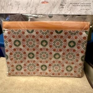 Chic & tonic Set of 3 Reusable Lunch Bags NEW